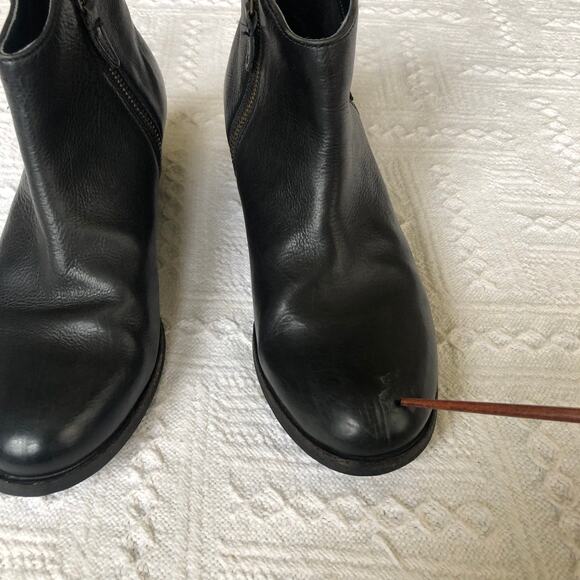 Clarks Maypearl Fawn Fashion Leather Ankle Boot Women’s Size 7 Western Moto Boho - Picture 15 of 15